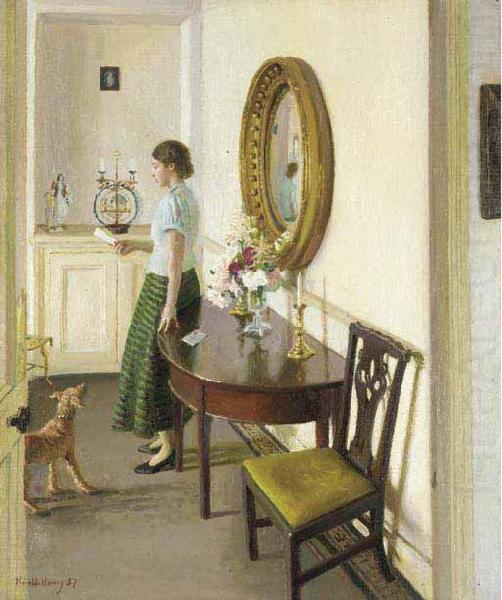 Harold Herbert The Letter oil painting picture